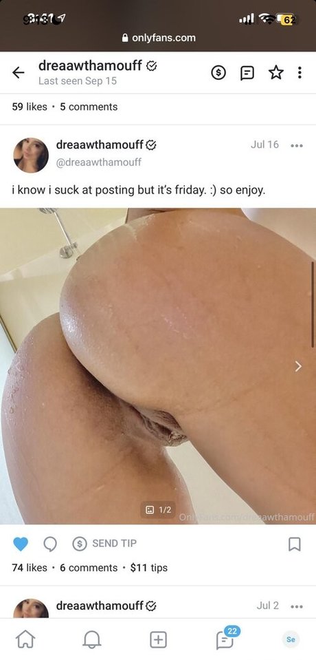 Dreaawthamouff OnlyFansリークヌード写真