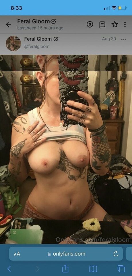 Nacktes geleaktes OnlyFans-Foto von Feralgloom