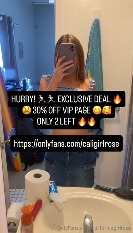 Naken lekkede OnlyFans-bilde av Californiagirlrose