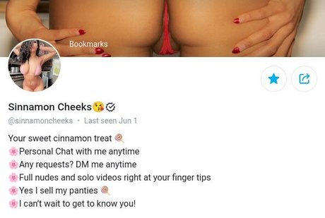 Naken lekkede OnlyFans-bilde av Sinnamon Cheeks