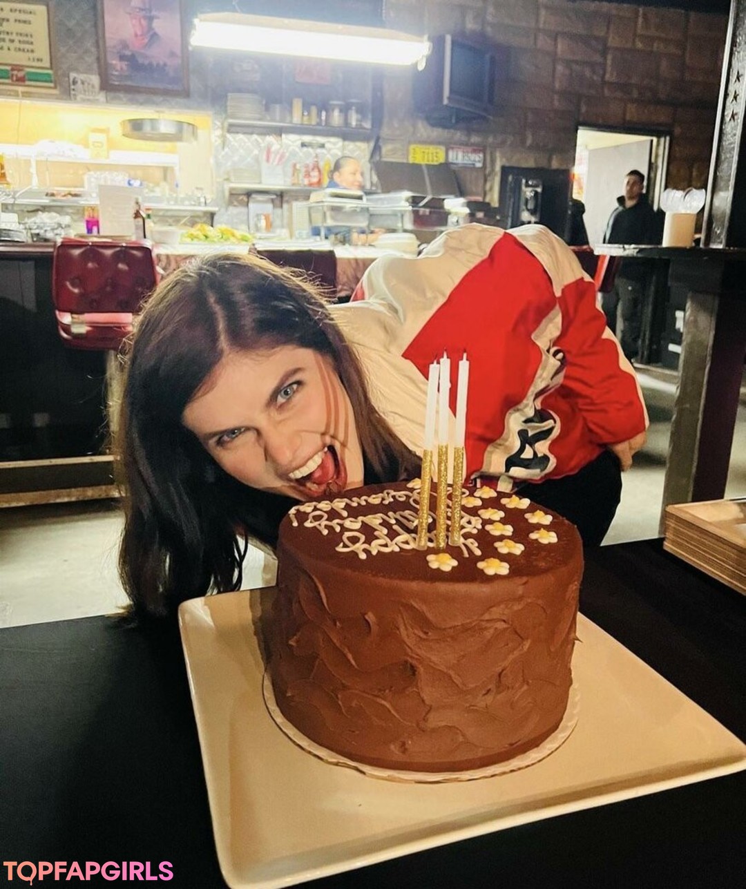 Naken lekkede OnlyFans-bilde av Alexandra Daddario #1381