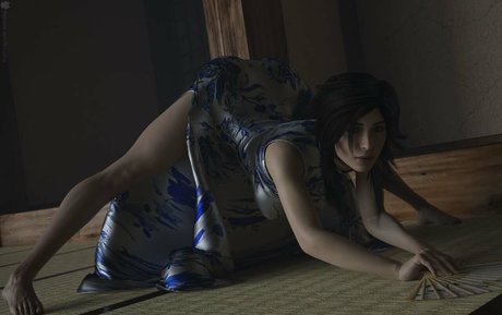 Nahá fotka uniklých OnlyFans od Tomb Raider Lara Croft