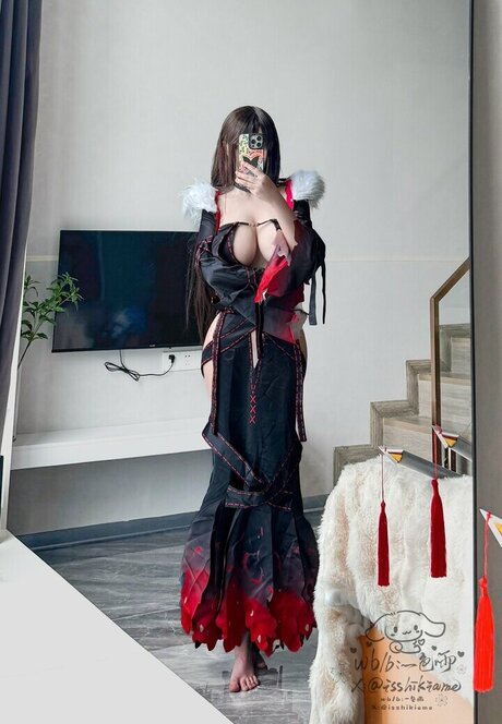 Naken lekkede OnlyFans-bilde av Isshikiame