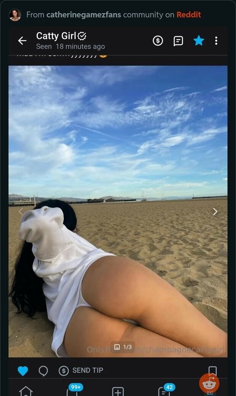 Naken lekkede OnlyFans-bilde av Catherine Gamez