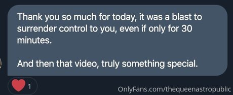 Thequeenastropublic