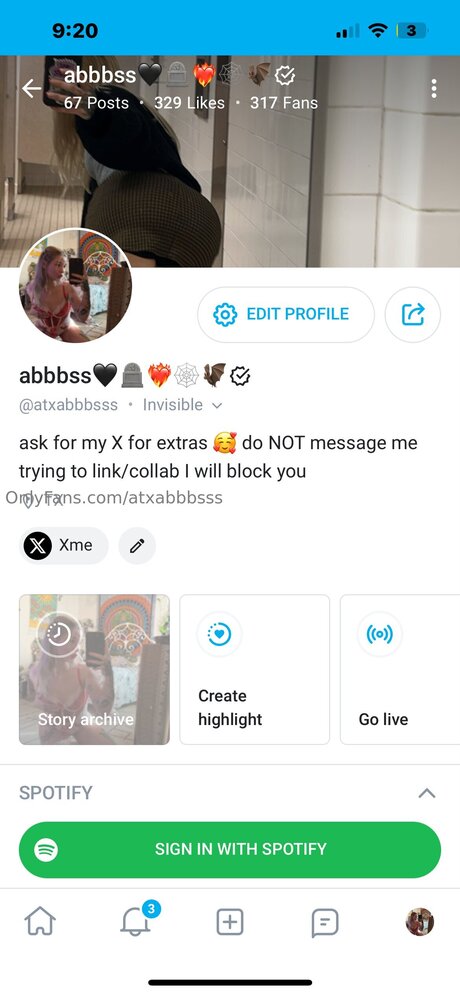 Nahá fotka uniklých OnlyFans od Atxabbbsss
