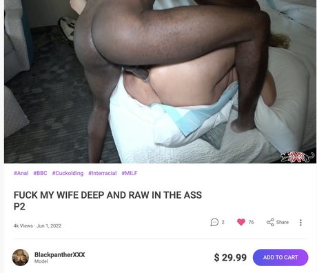 Nøgent lækket OnlyFans-billede af Blackpantherxxx
