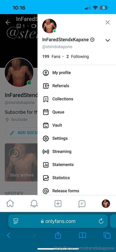 Naken läckt OnlyFans-bild av Stendokapone