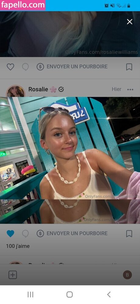 Naken lekkede OnlyFans-bilde av Rosaliewilliams
