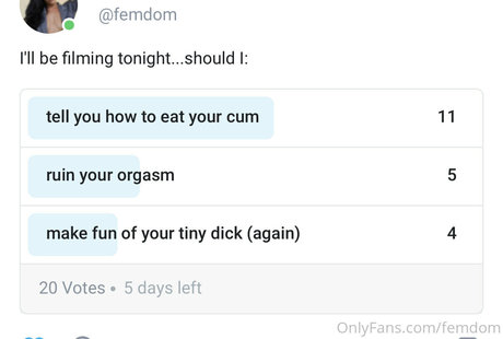 Nahá fotka uniklých OnlyFans od Femdom