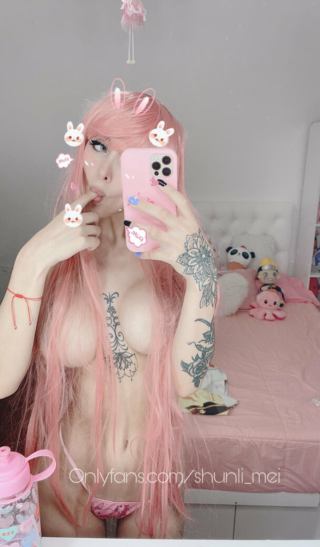 Nøgent lækket OnlyFans-billede af Shunli Mei