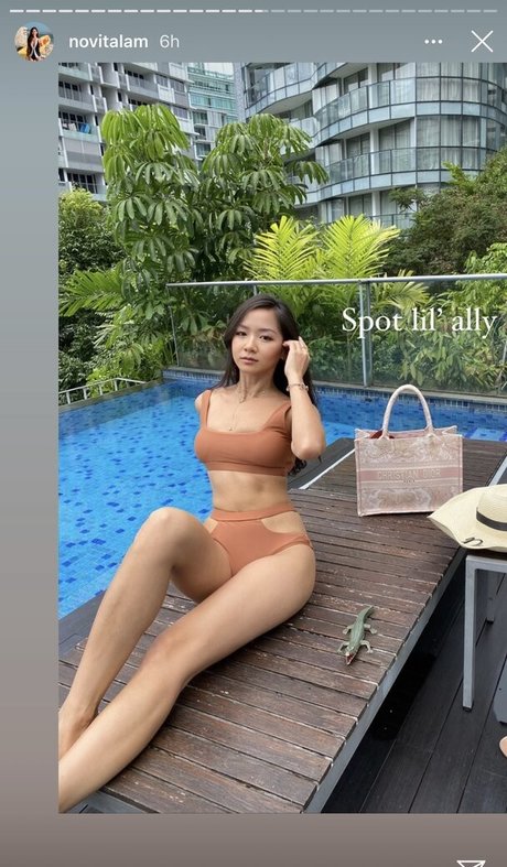 Naken läckt OnlyFans-bild av Novita Lam