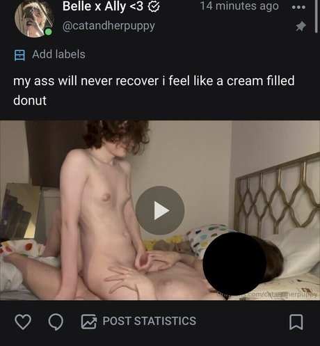 Naken lekkede OnlyFans-bilde av Bellafwee