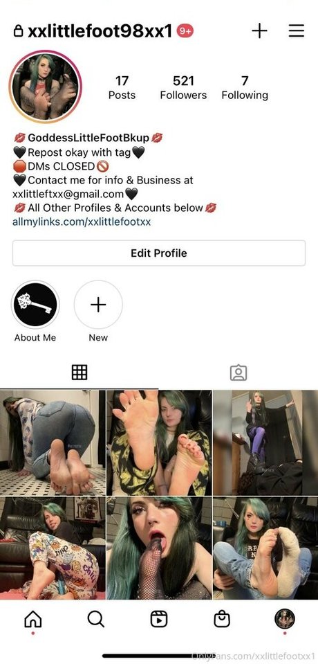 Foto desnuda filtrada de OnlyFans de Xxlittlefootxx1
