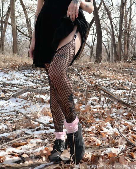 Nahá fotka uniklých OnlyFans od Gothkitteenfree
