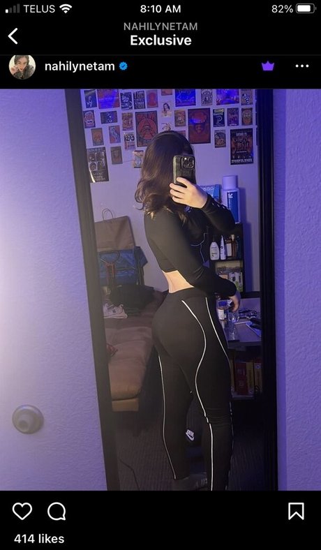 Naken lekkede OnlyFans-bilde av Nahilynetam